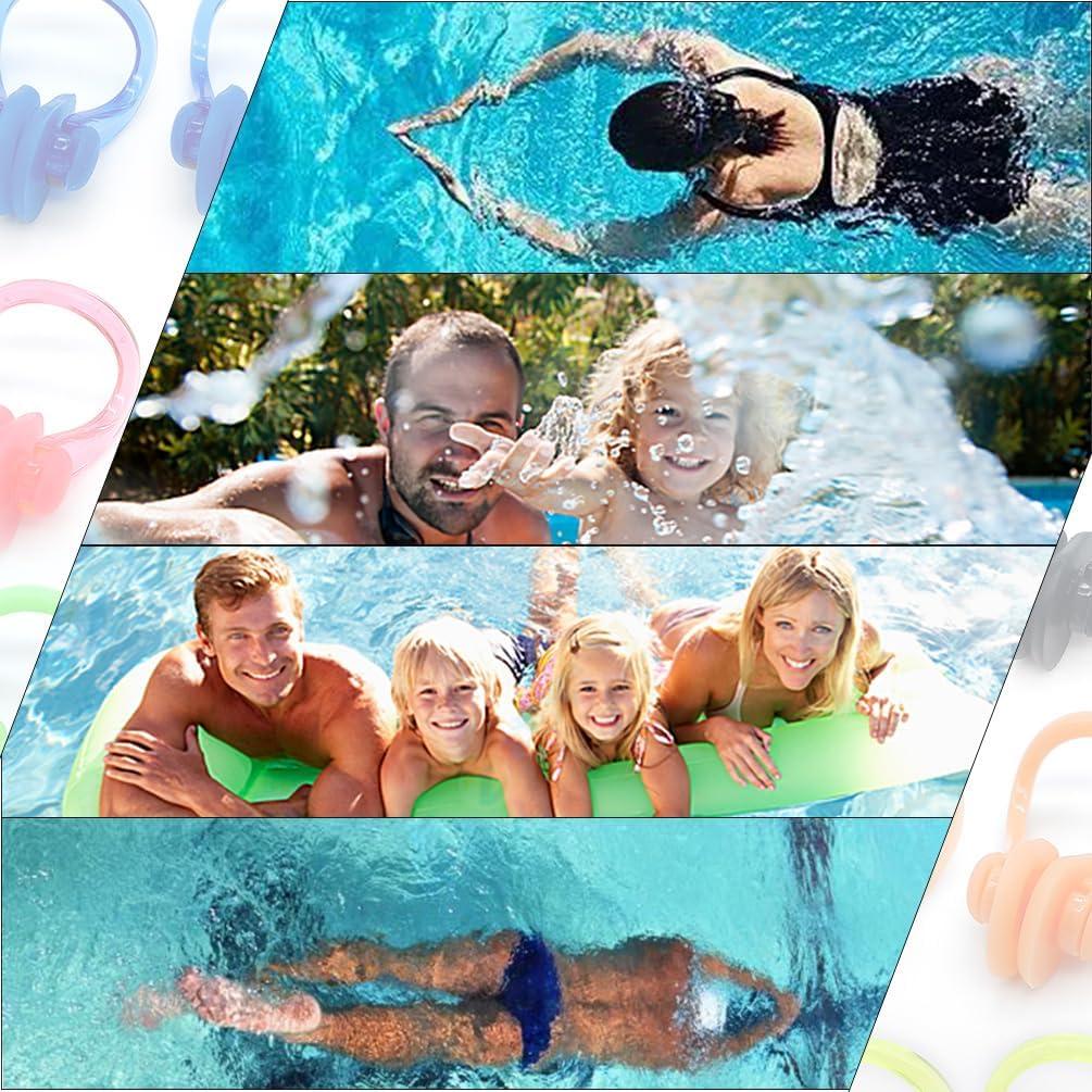 Zooshine 18 Clips de Nariz para Nadar Silicona Reutilizables