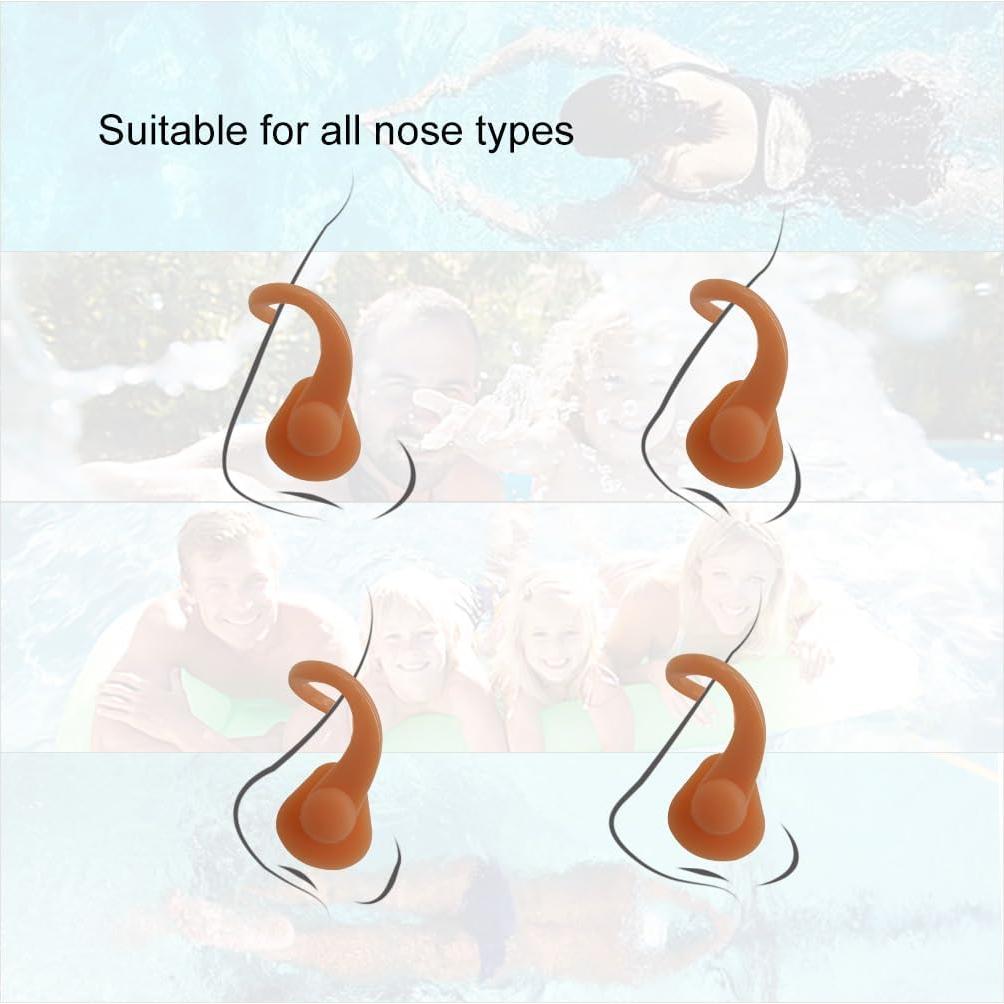 Zooshine 18 Clips de Nariz para Nadar Silicona Reutilizables