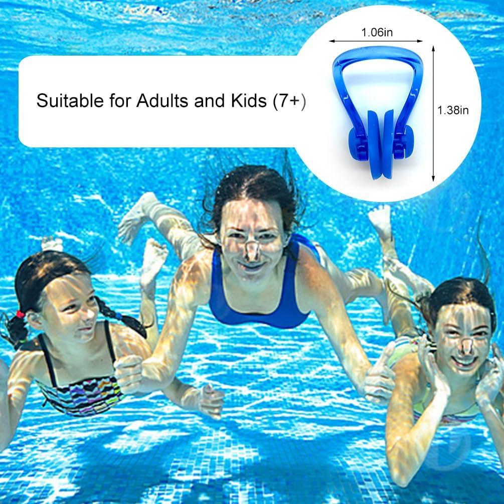Zooshine 18 Clips de Nariz para Nadar Silicona Reutilizables