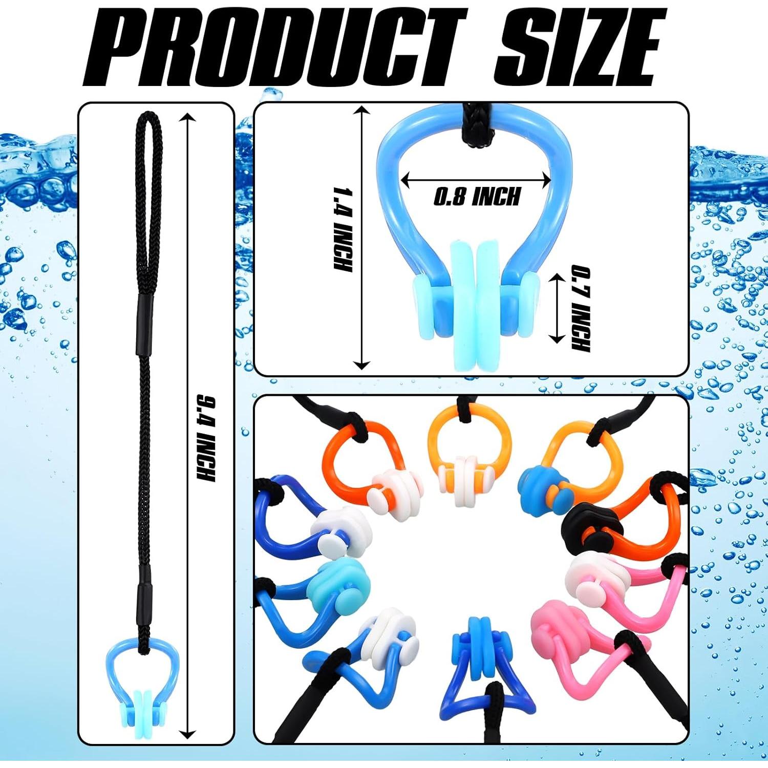 10 Clips de Nariz para Natación Seenelling QAR3454 Silicona