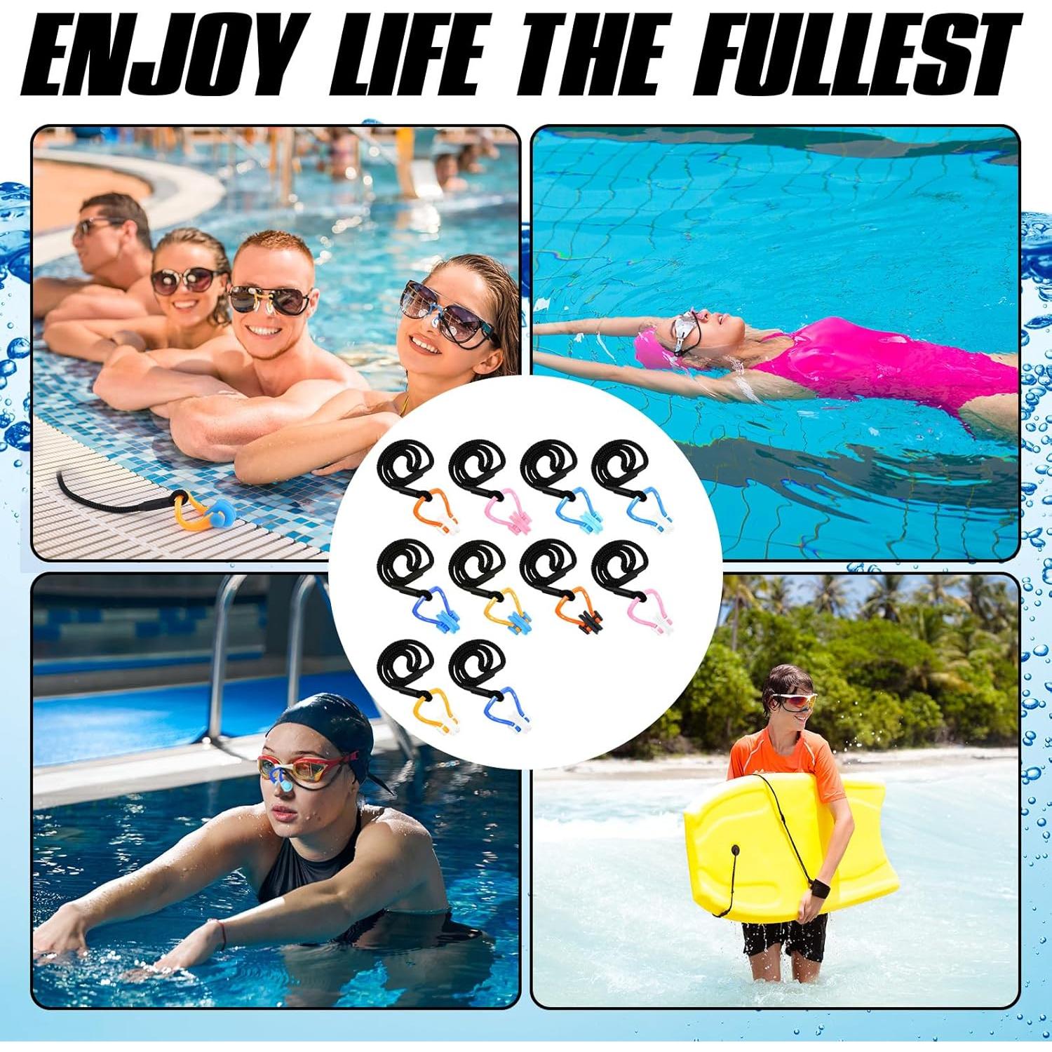 10 Clips de Nariz para Natación Seenelling QAR3454 Silicona