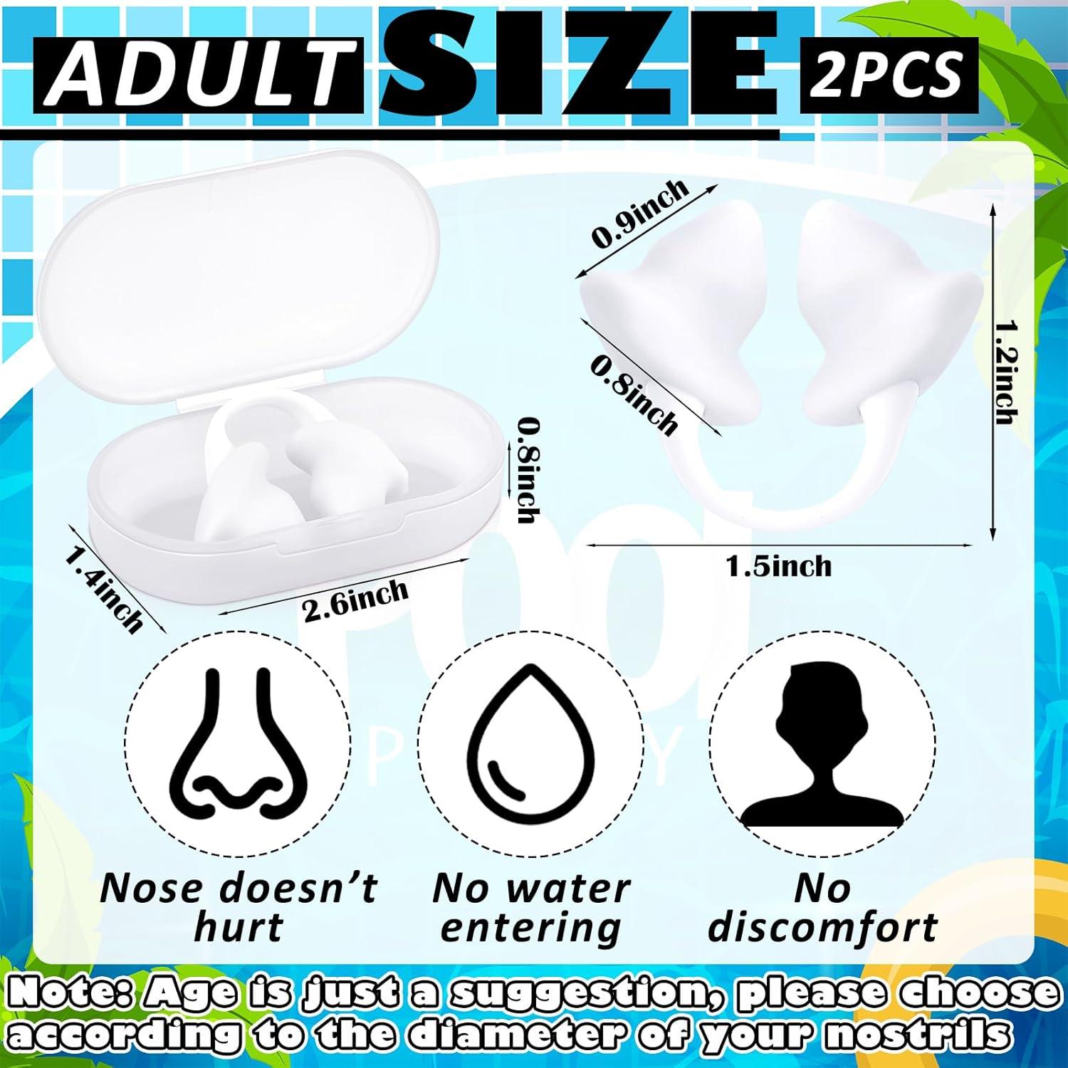 Tapones de Nariz para Natación Soulchen XLN1111 Silicona 2 Pcs