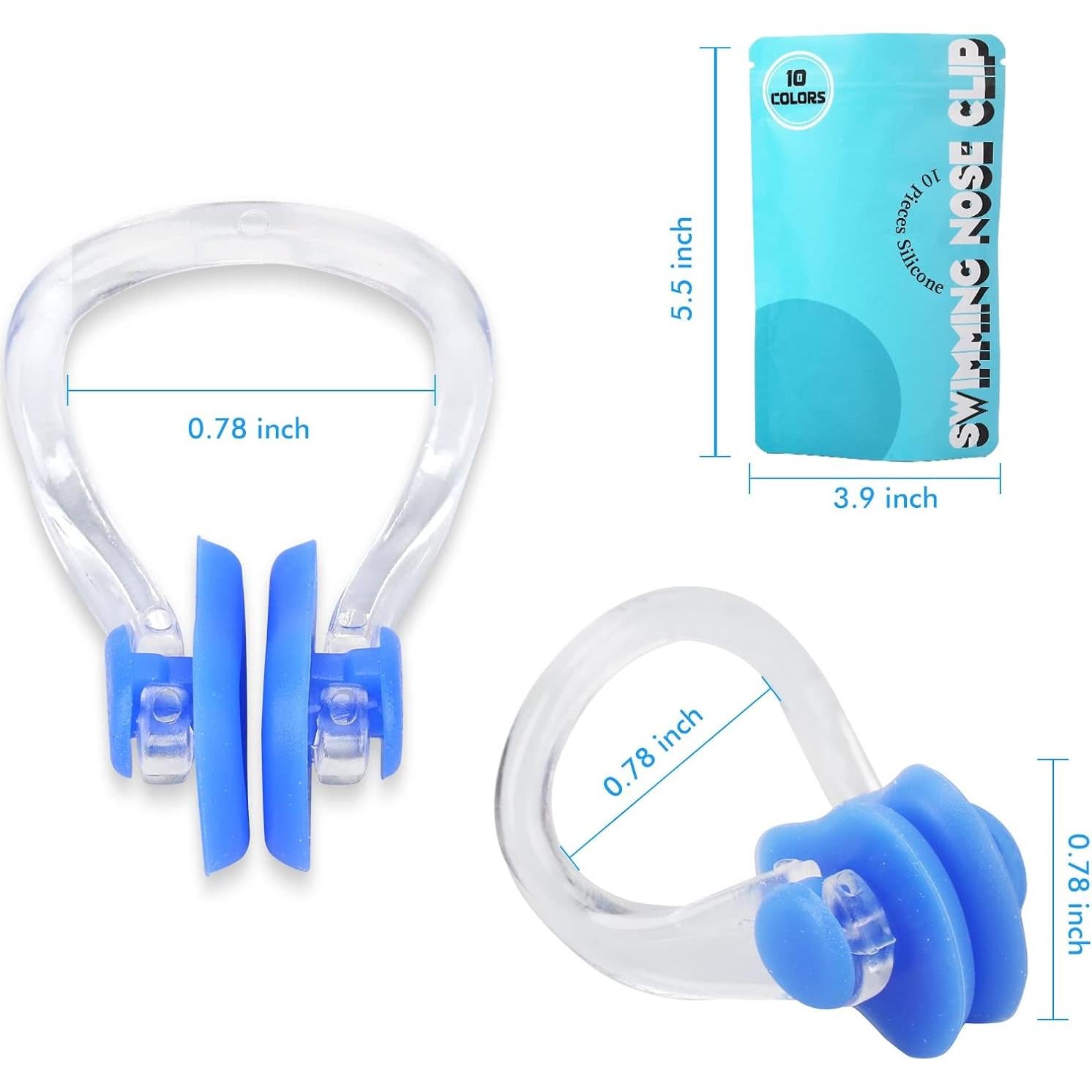 Clip de Nariz para Nadar Lemon Legend - 10 Piezas Silicona