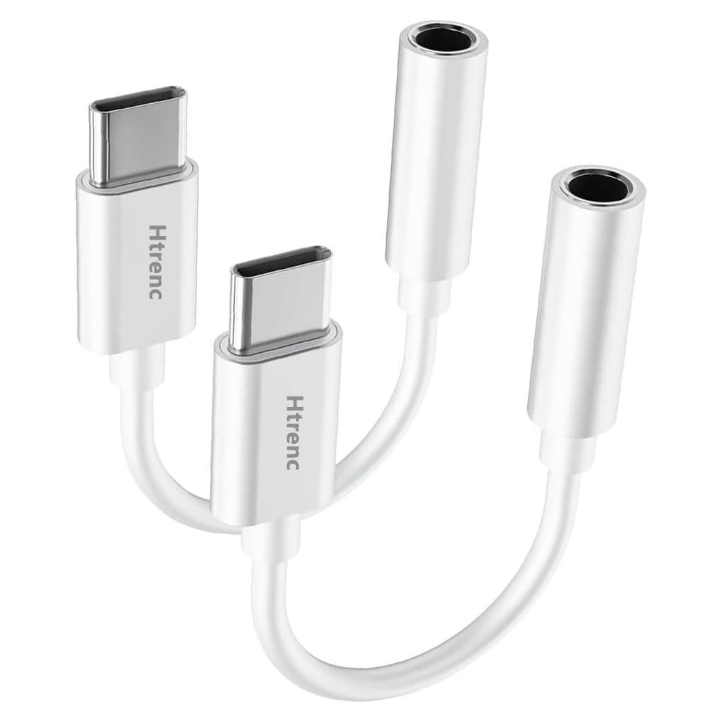 Adaptador USB-C a 3.5mm Htrenc para iPhone y Samsung