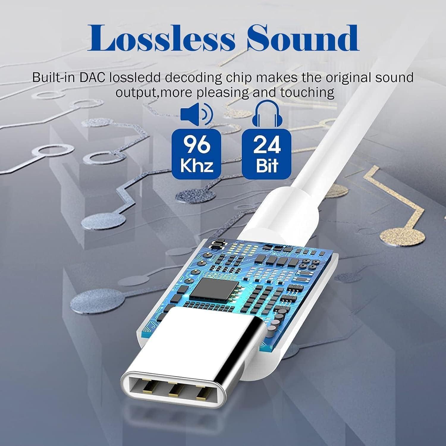 Adaptador USB-C a 3.5mm Htrenc para iPhone y Samsung