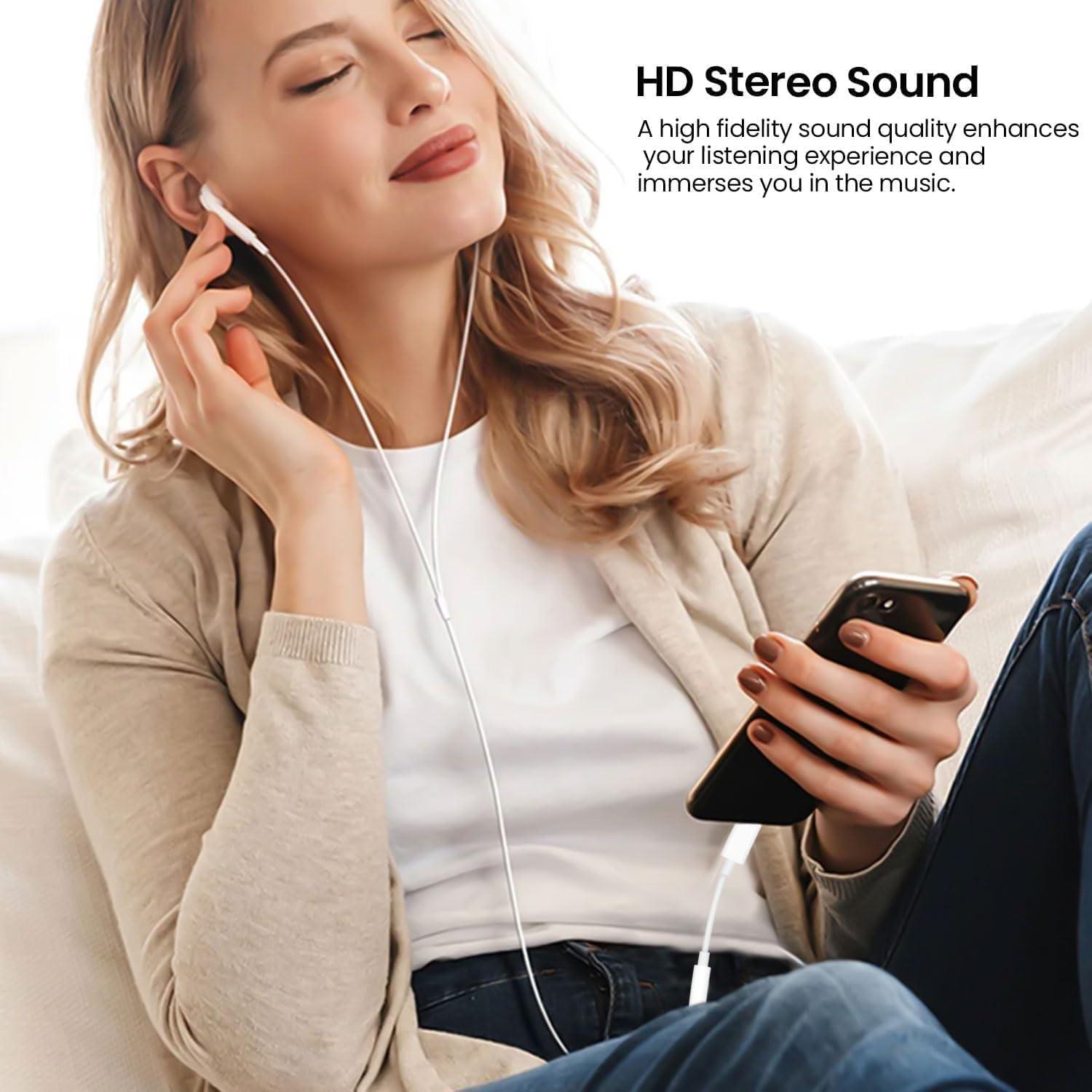 Adaptador USB-C a 3.5mm Htrenc para iPhone y Samsung