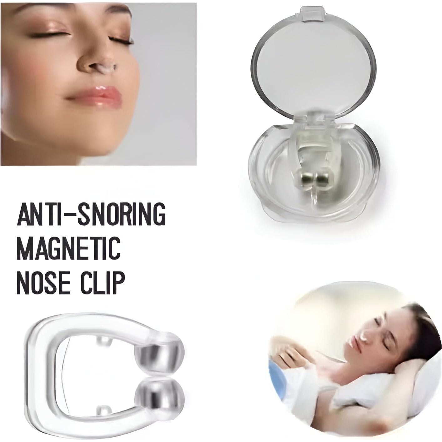 Clip Nasal Antisnoring Magnético de Silicona - Paquete de 8