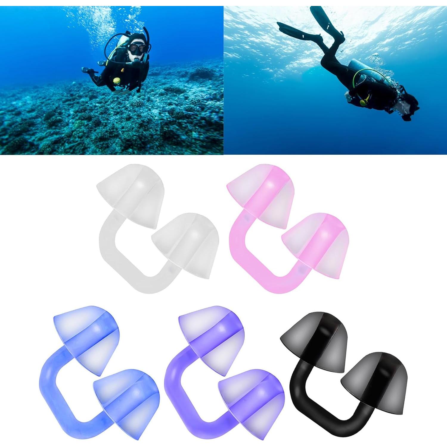Clip de Nariz Reutilizable PTILSERY para Nadar y Bucear