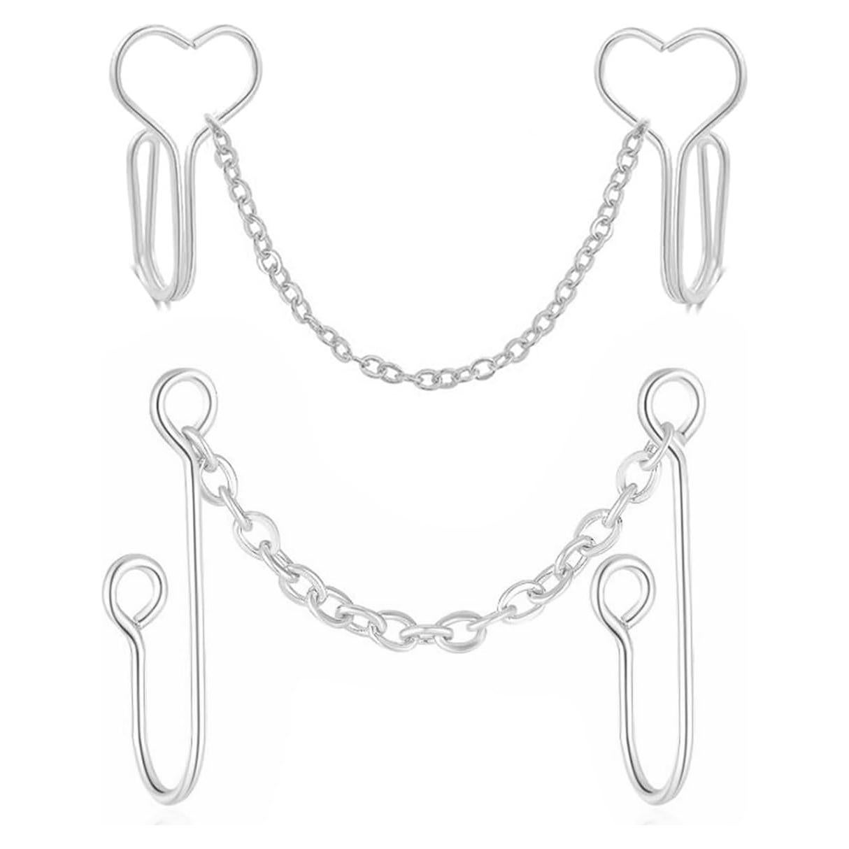 Clip de Nariz Corazón FORUBUS Acero Inoxidable Sin Perforar