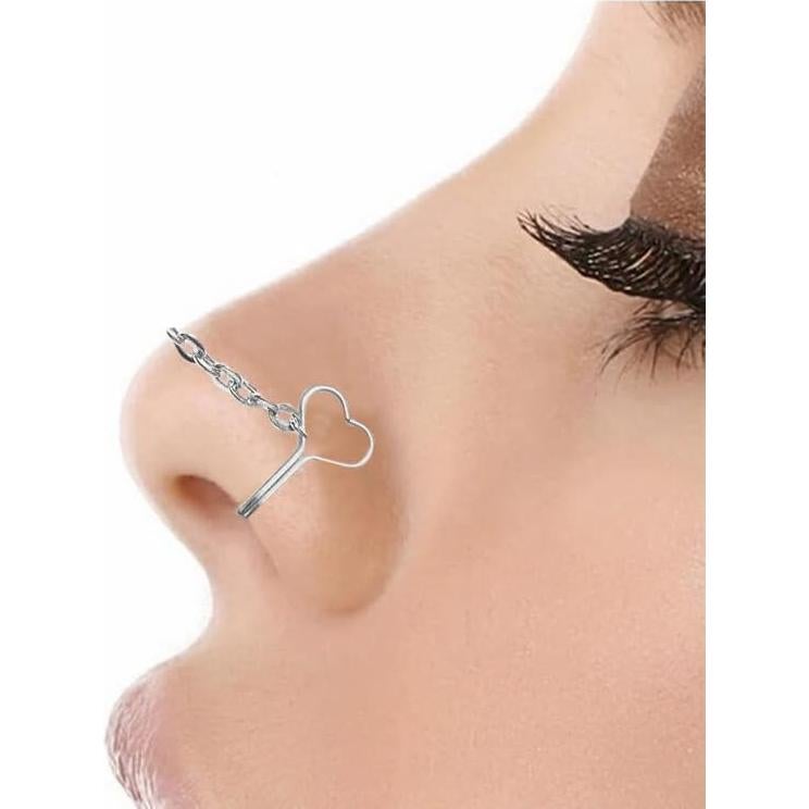 Clip de Nariz Corazón FORUBUS Acero Inoxidable Sin Perforar