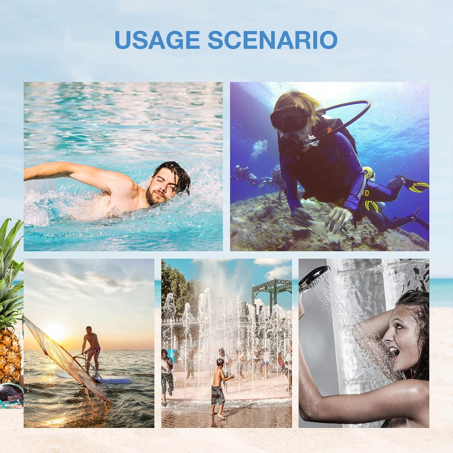 Tapones de Oído Reutilizables LYSIAN con Clip Nasal - 2 Pares