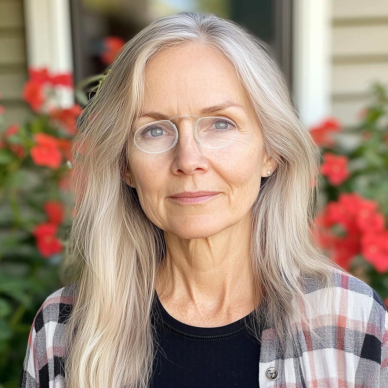 Gafas de Lectura Sin Patillas DXYXYO 1.5x Compactas 2 Paquetes