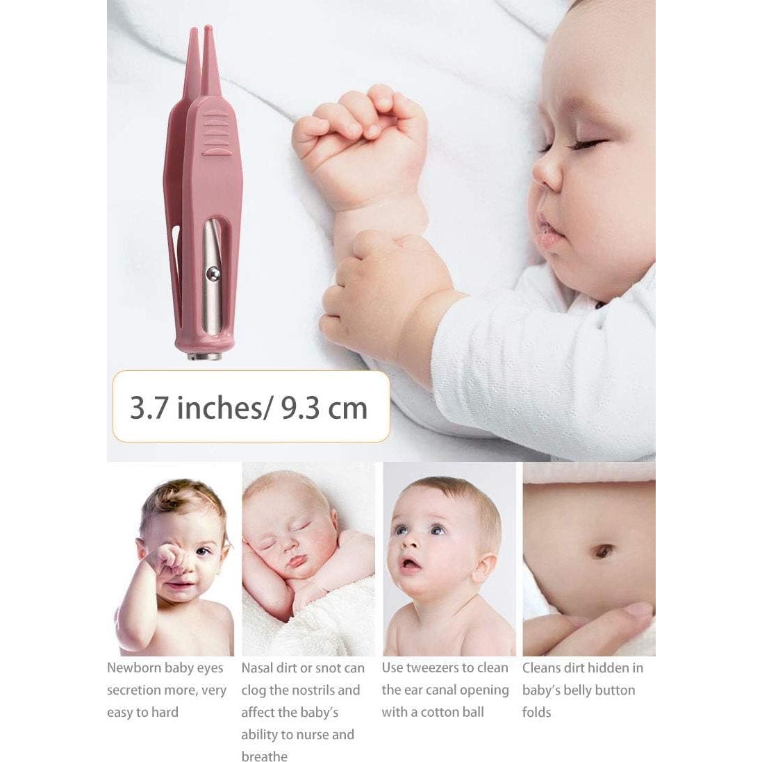 Pinzas de limpieza nasal para bebés Onwon con luz LED