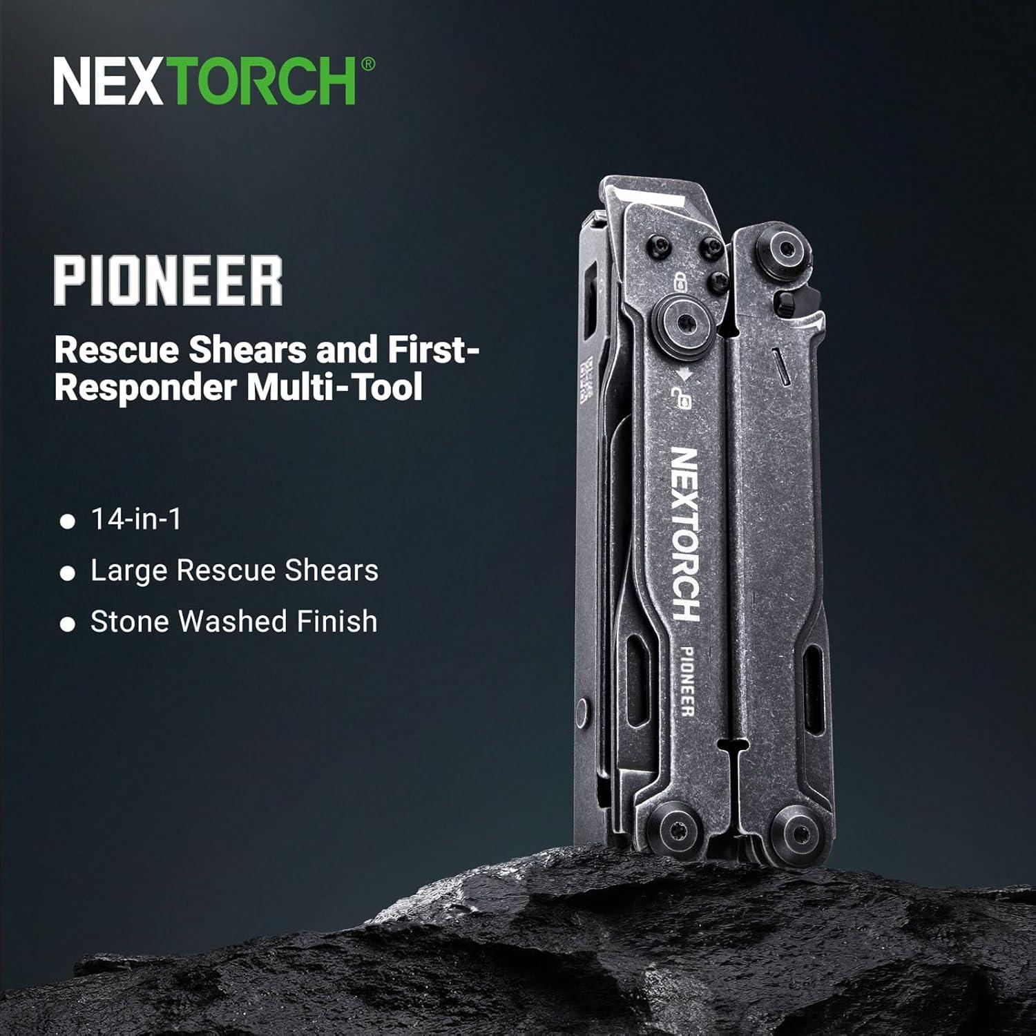 Herramienta Multiusos NEXTORCH PIONEER 14-en-1 Acero Inoxidable