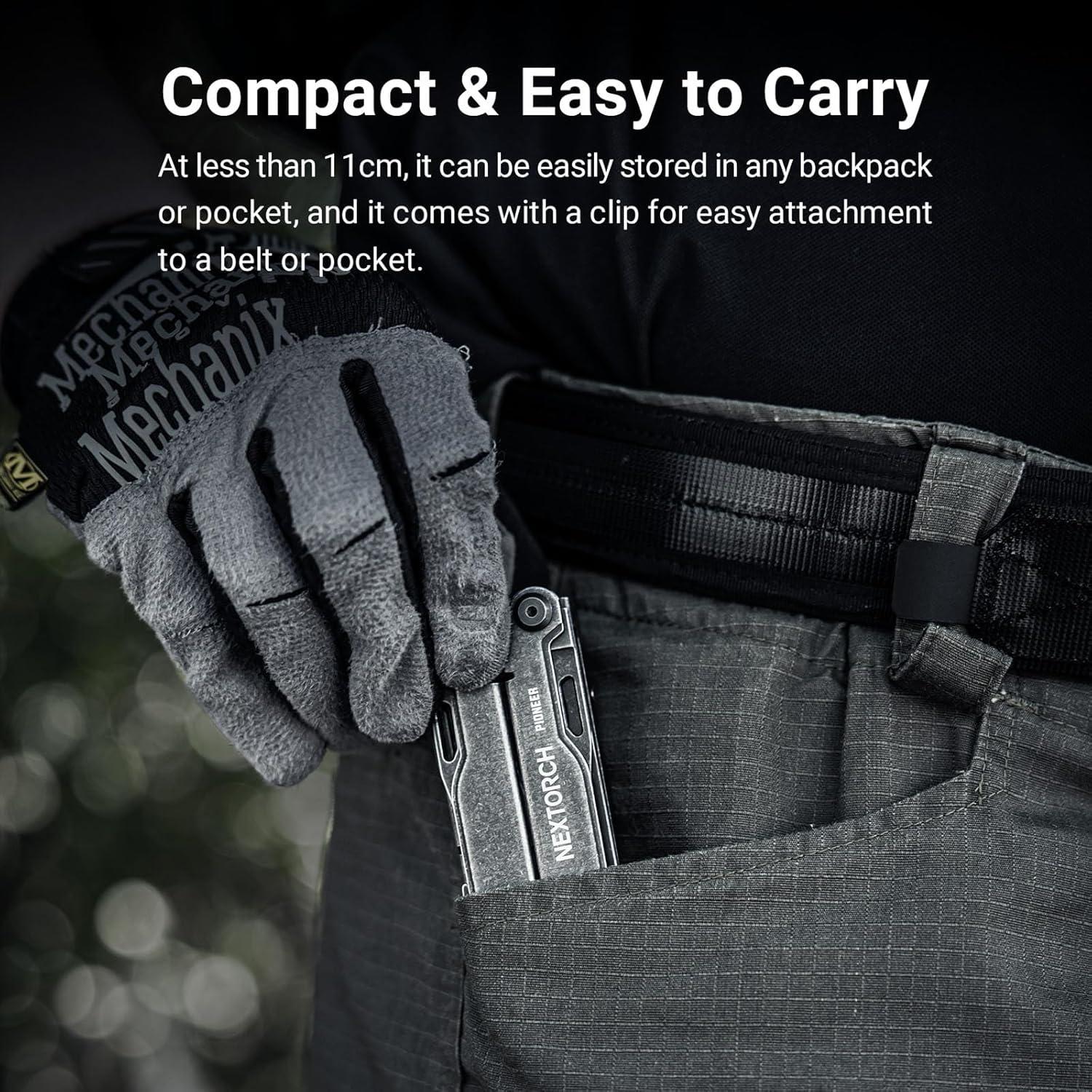 Herramienta Multiusos NEXTORCH PIONEER 14-en-1 Acero Inoxidable