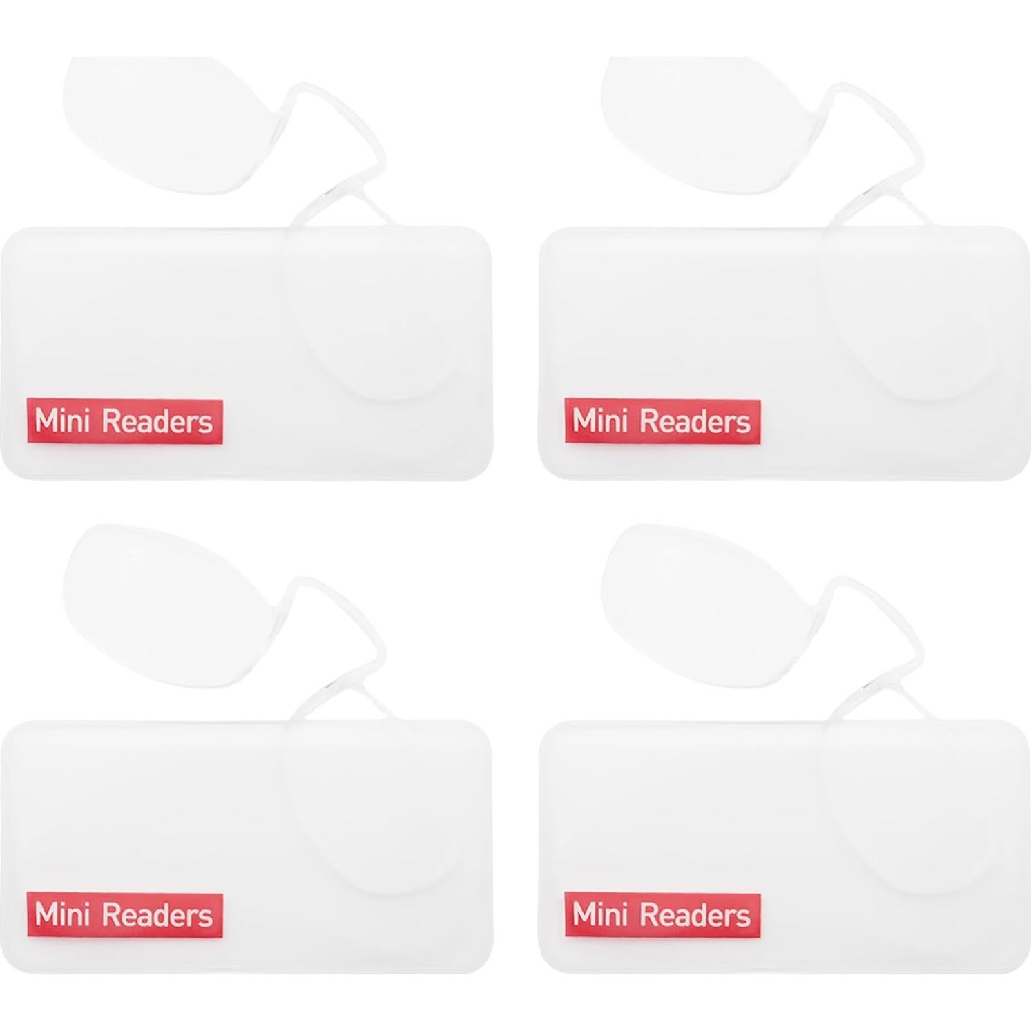Gafas de Lectura Sin Patillas COVESATO 4 Pares Ligeras 1.0x