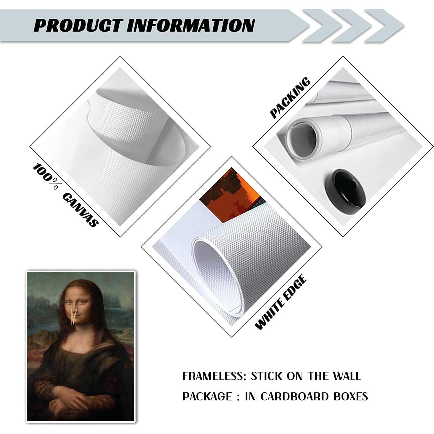 Póster de Pared Humorístico Retro SRuntoo 30x40 cm para Baño