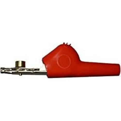 Clip de Cocodrilo TP330 TestHelper Rojo/Negro 66mm