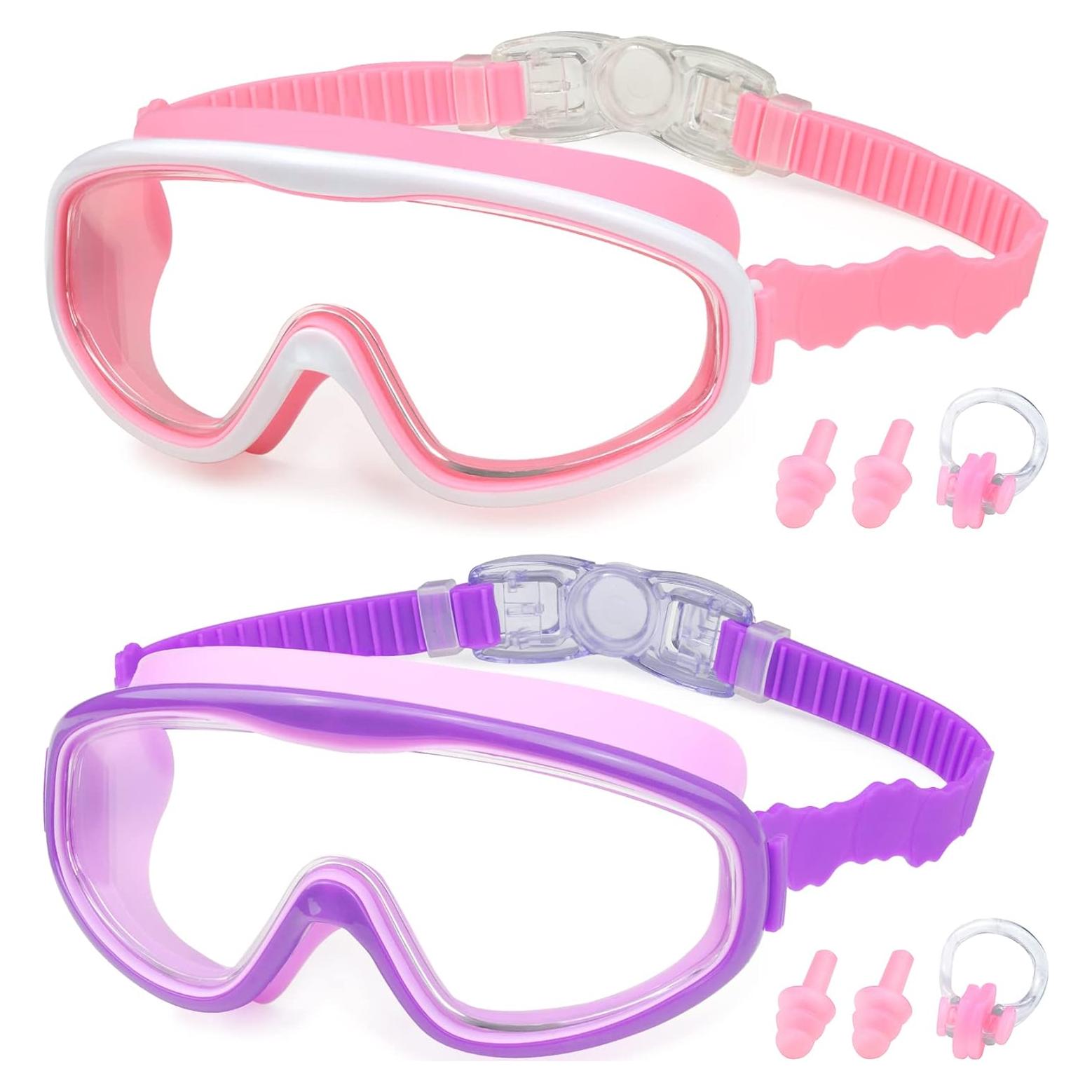 Gafas de natación KAILIMENG para niños 3-15 años, 2 paquetes