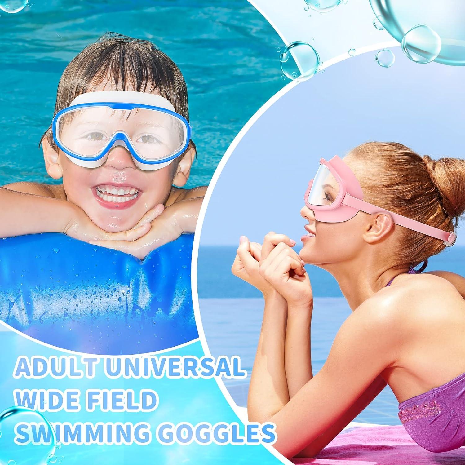 Gafas de Natación Konohan Adultos Antivaho UV 3 Piezas