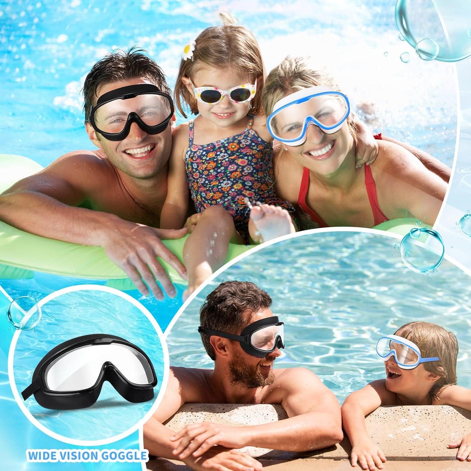 Gafas de Natación Konohan Adultos Antivaho UV 3 Piezas