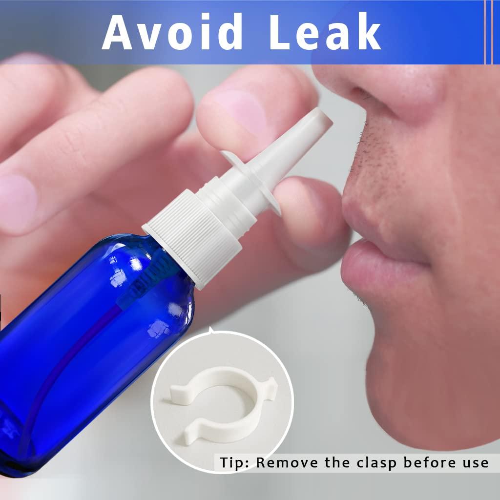 Botellas de Spray Nasal de Vidrio GIVAMEIHF 4Pcs 30ml Azul