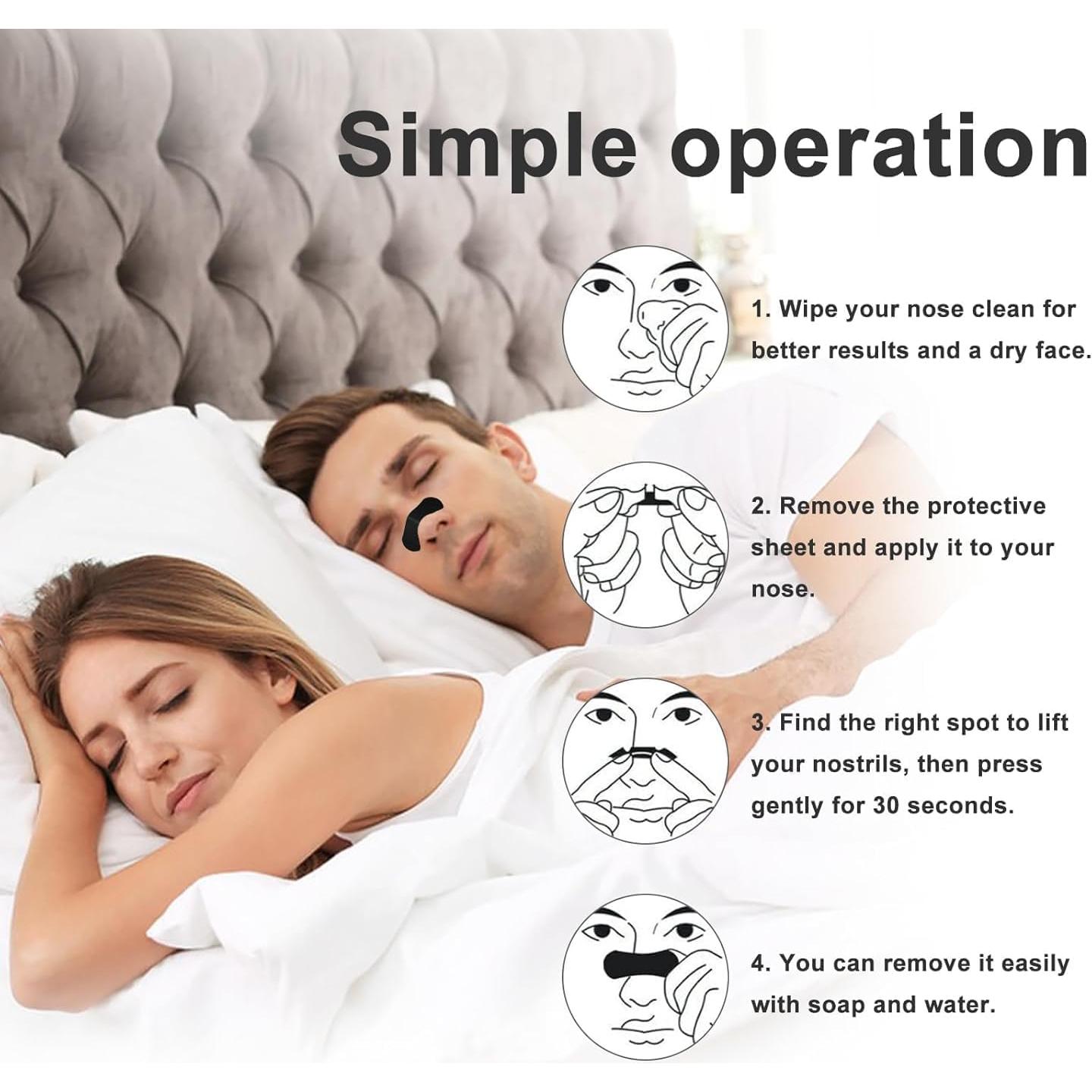 Tiras Nasales Antisnoring DANDADAN - 60 Unidades, Ajuste Universal