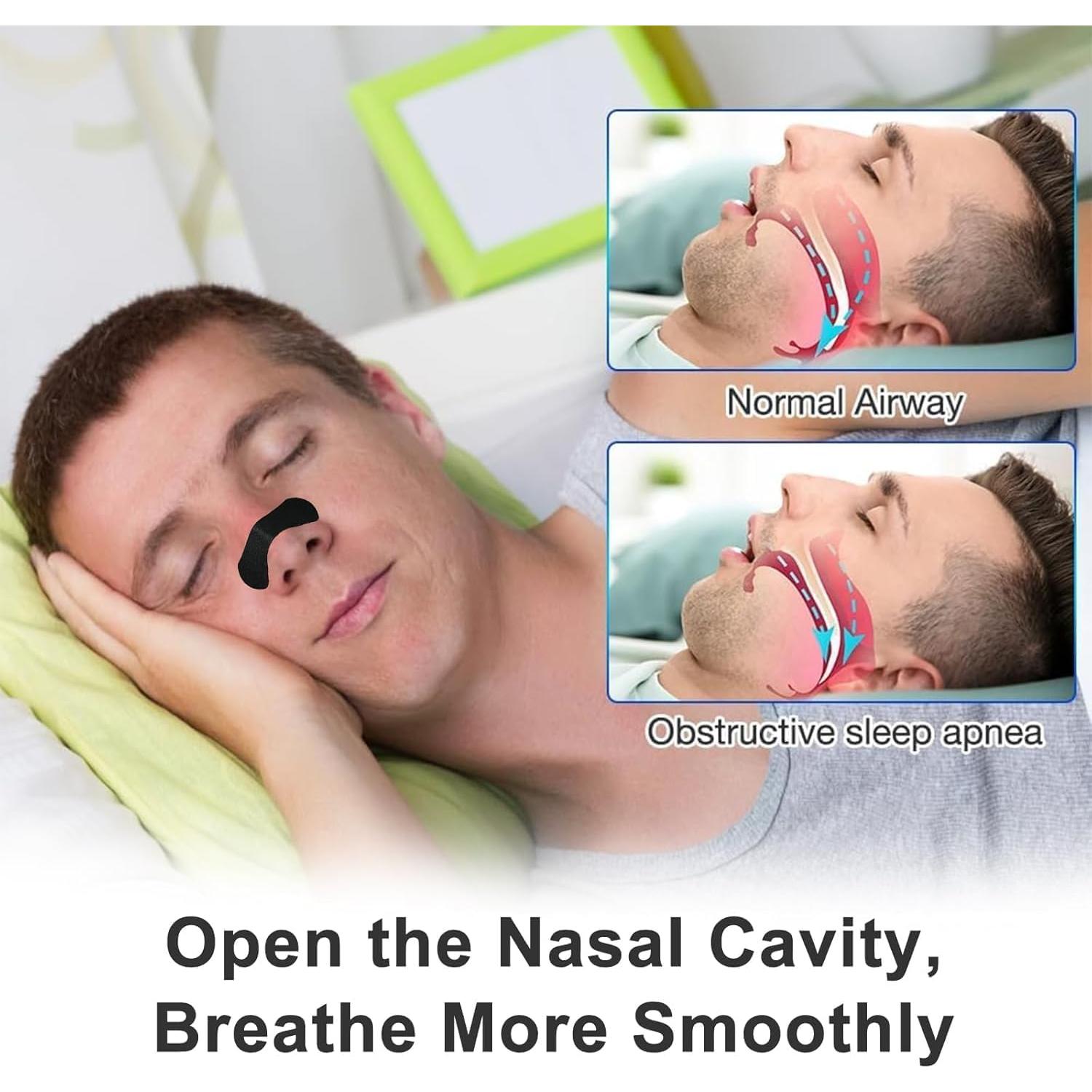 Tiras Nasales Antisnoring DANDADAN - 60 Unidades, Ajuste Universal