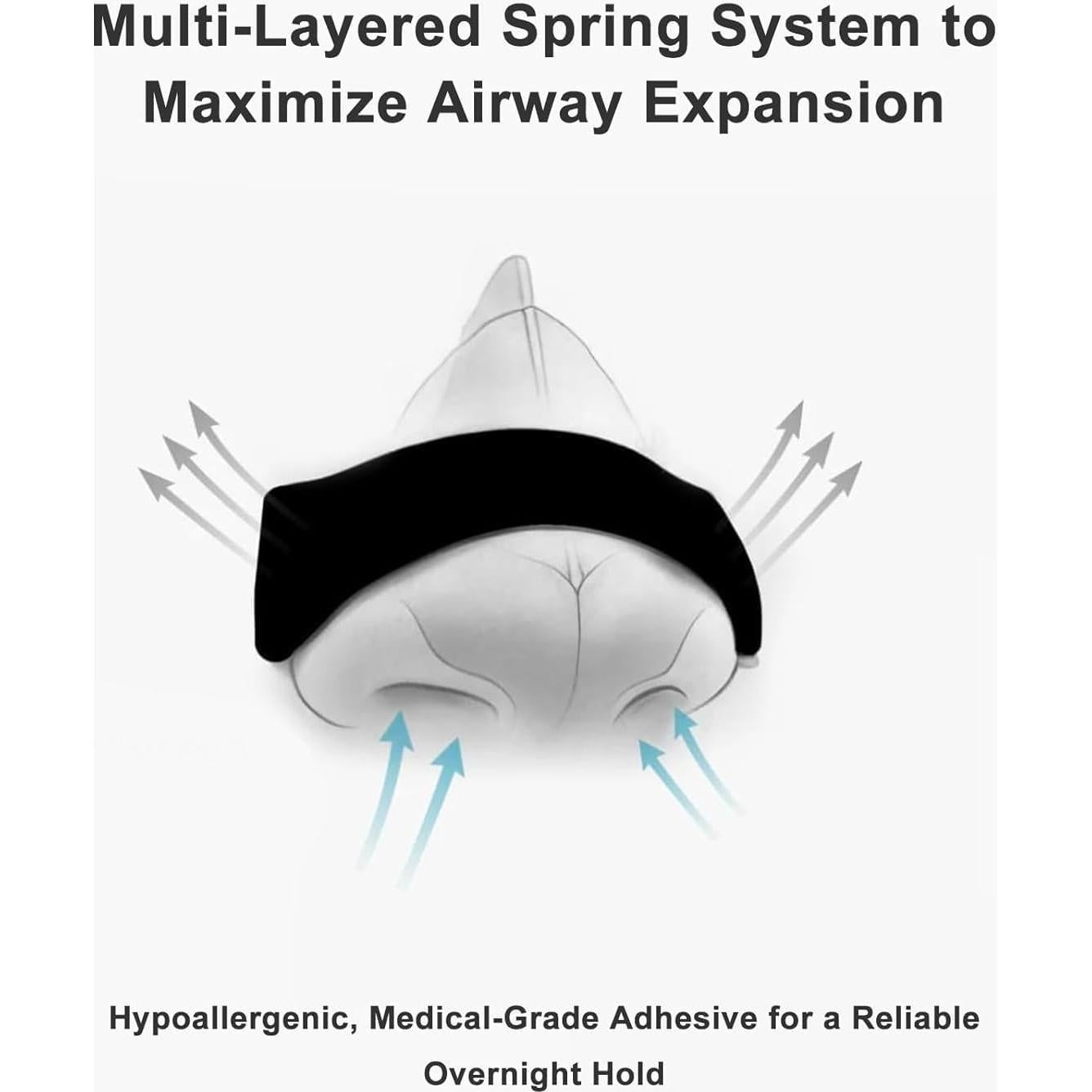 Tiras Nasales Antisnoring DANDADAN - 60 Unidades, Ajuste Universal