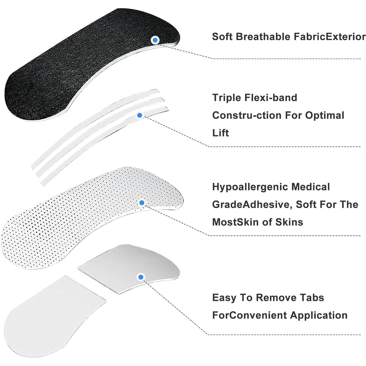 Tiras Nasales Antisnoring DANDADAN - 60 Unidades, Ajuste Universal