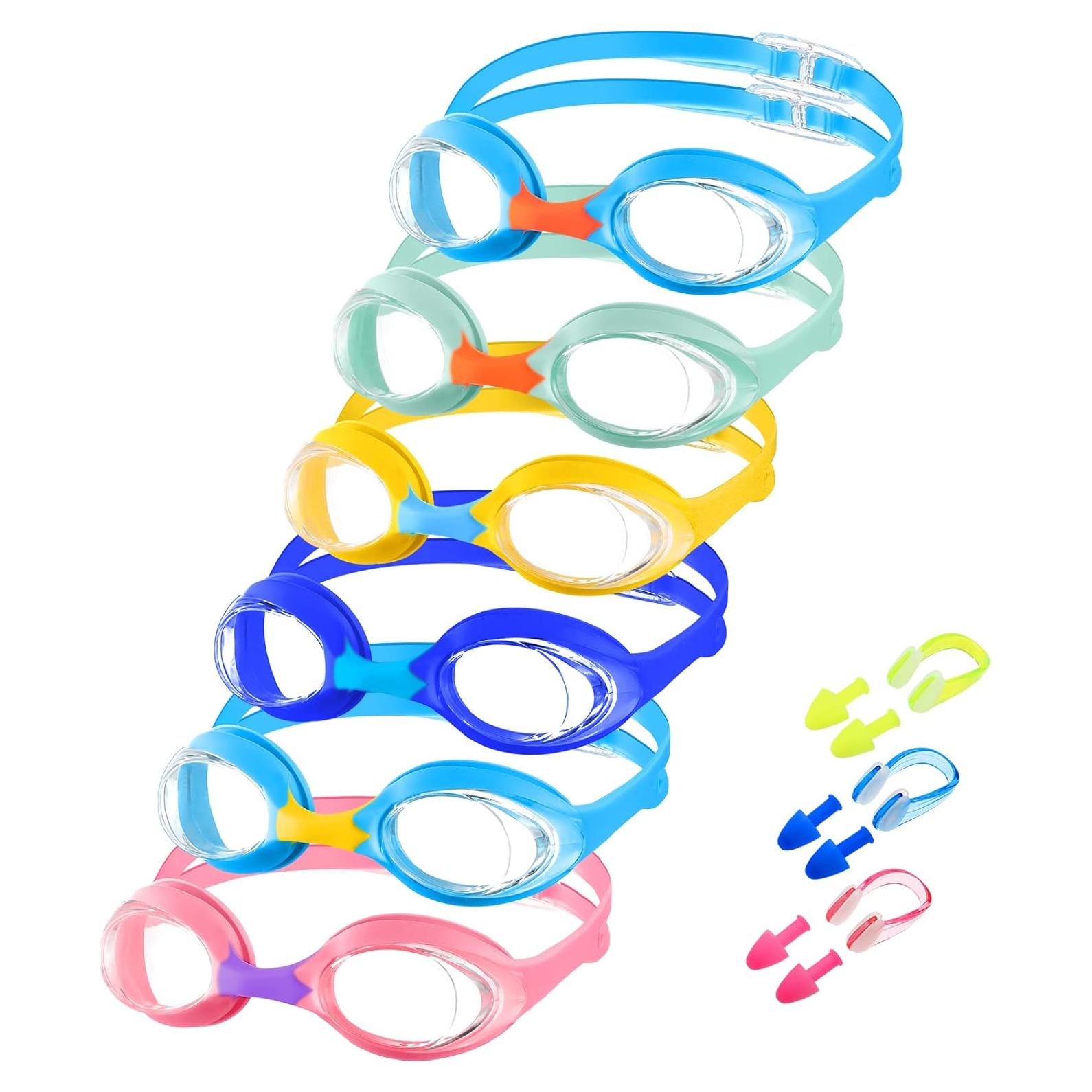 Gafas de Natación para Niños Macarrie 6 Pcs Antivaho