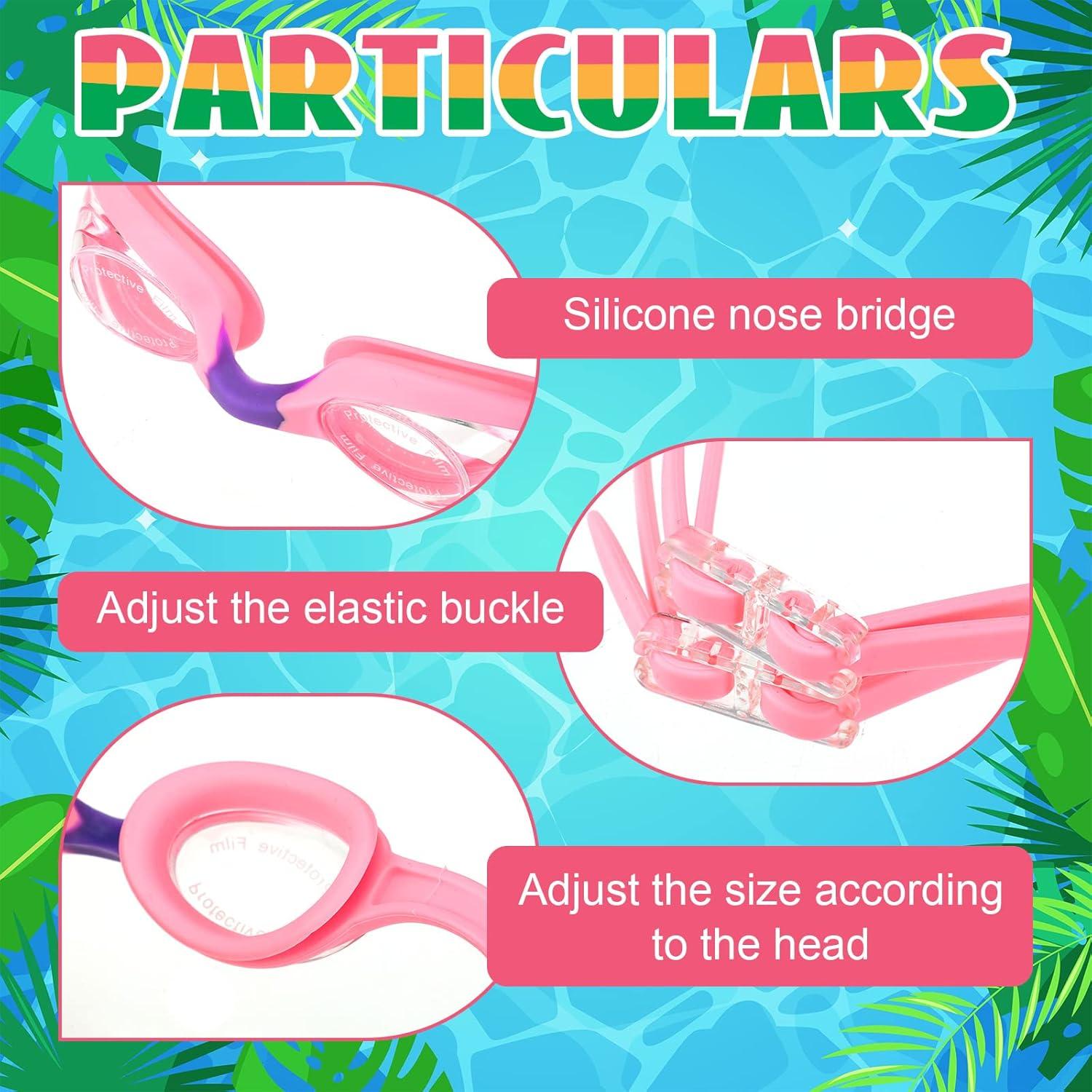 Gafas de Natación para Niños Macarrie 6 Pcs Antivaho