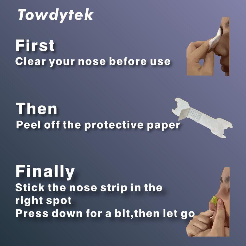 Tiras Nasales Antironquidos Towdytek 30pcs Niños Diseño Cartoon