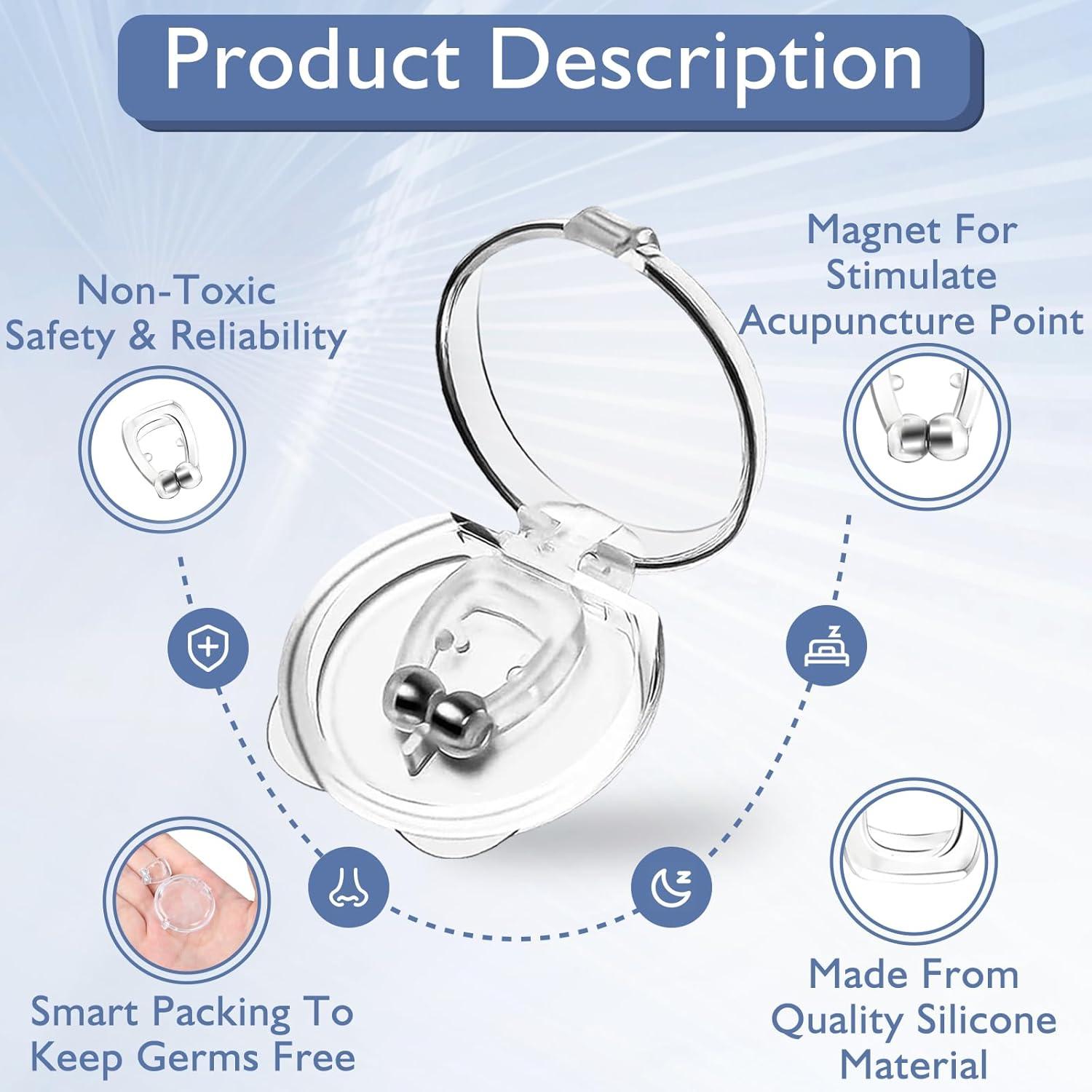 Dilatores Nasales Antisnoring Aikaplus 8 Piezas Reutilizables