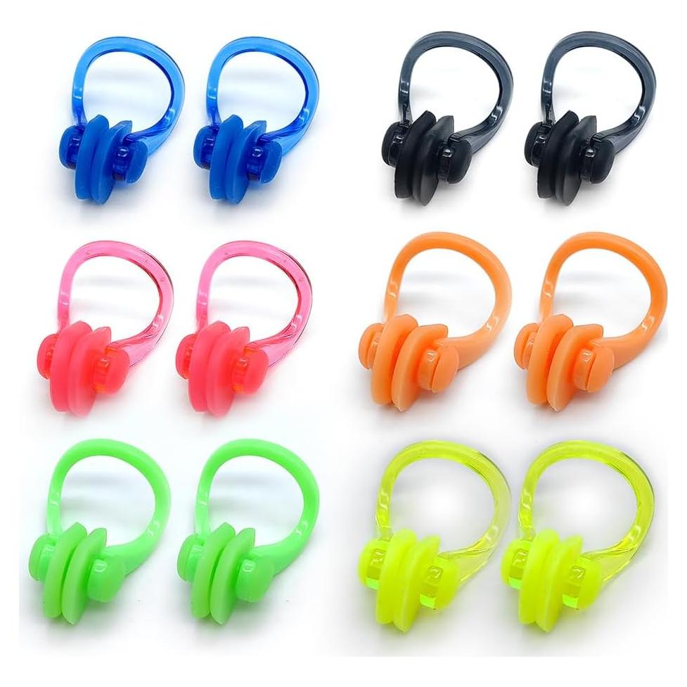 Clips de Nariz para Nadar Zooshine 12PCS Silicona Reutilizables
