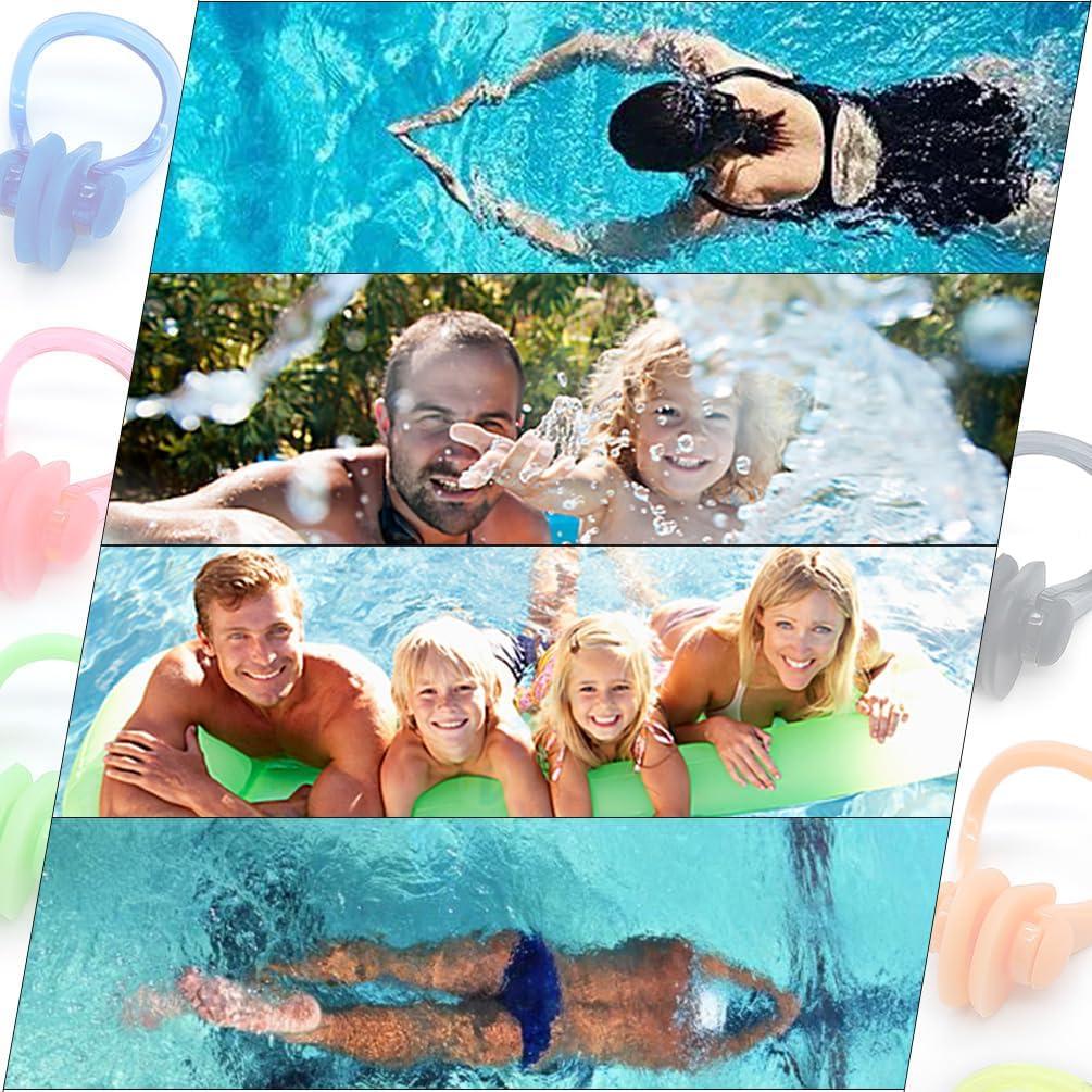 Clips de Nariz para Nadar Zooshine 12PCS Silicona Reutilizables