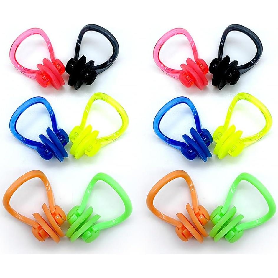 Clips de Nariz para Nadar Zooshine 12PCS Silicona Reutilizables