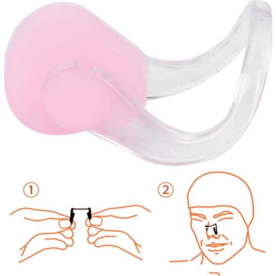 Clip de Nariz para Natación Hapivida - 2 Pcs Silicona Rosa