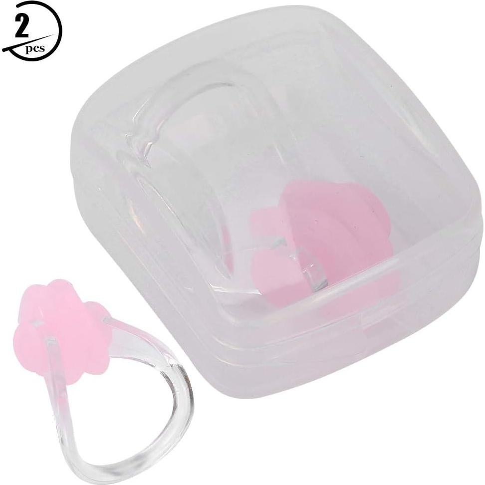 Clip de Nariz para Natación Hapivida - 2 Pcs Silicona Rosa