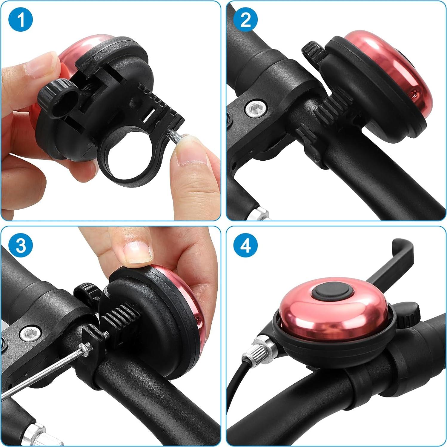 Timbre de Bicicleta Accmor de Aluminio con Sonido Claro - 2 Pcs