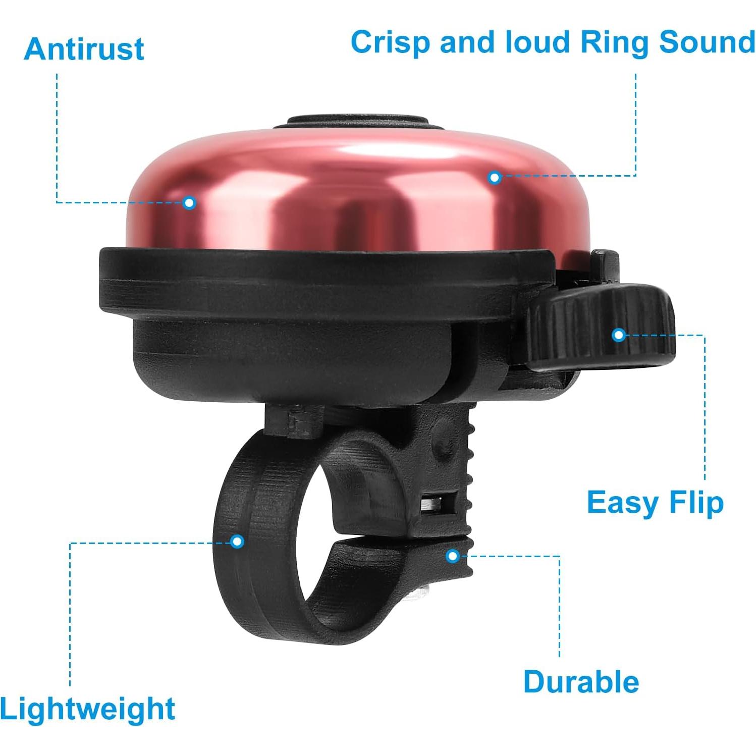 Timbre de Bicicleta Accmor de Aluminio con Sonido Claro - 2 Pcs