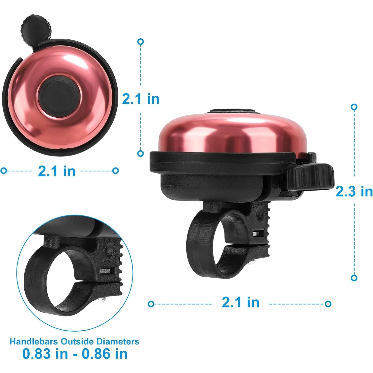 Timbre de Bicicleta Accmor de Aluminio con Sonido Claro - 2 Pcs