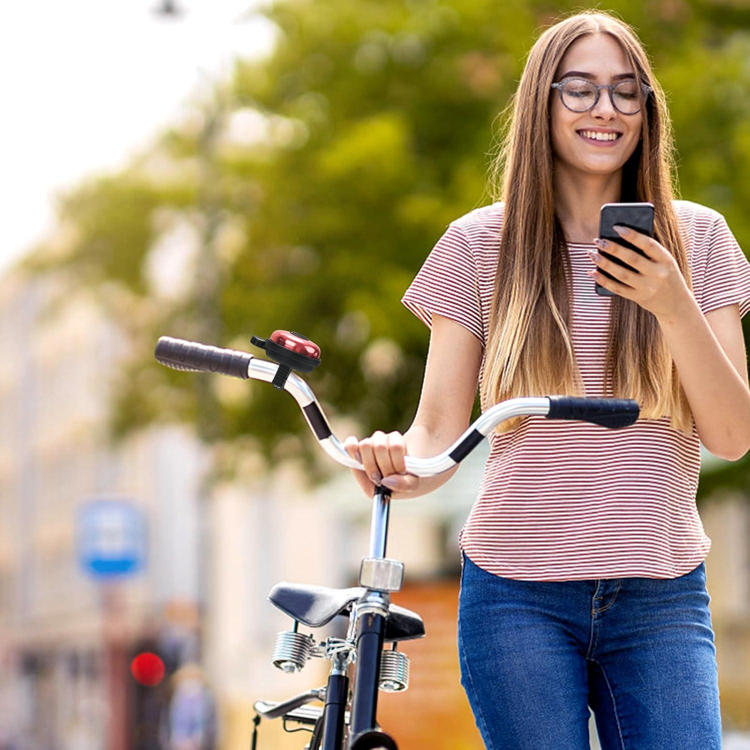 Timbre de Bicicleta Accmor de Aluminio con Sonido Claro - 2 Pcs