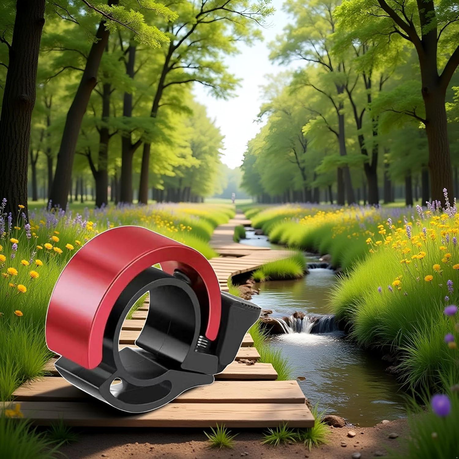 Bocina Invisible Jowxsx para Bicicleta de Montaña Roja