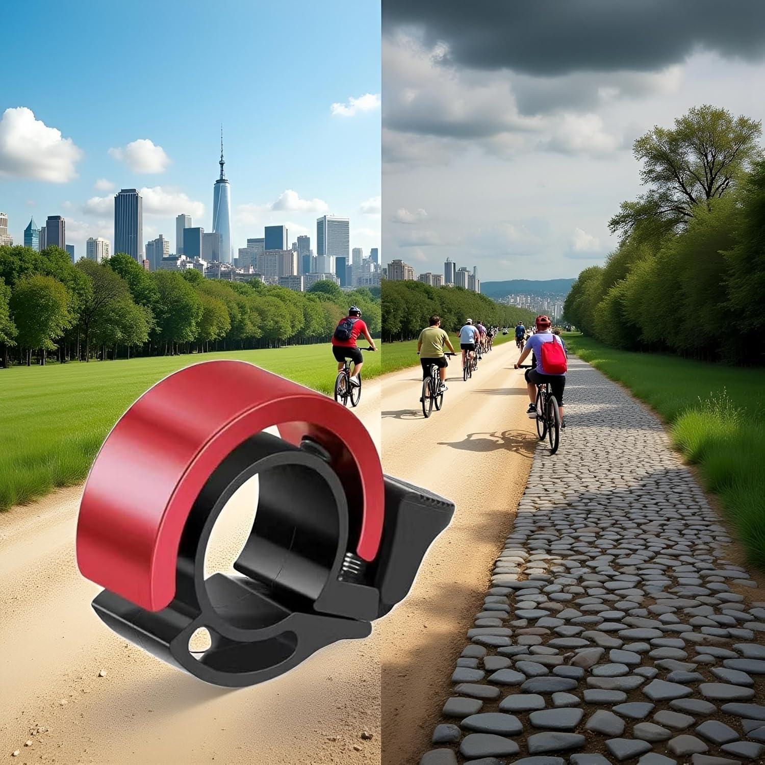 Bocina Invisible Jowxsx para Bicicleta de Montaña Roja