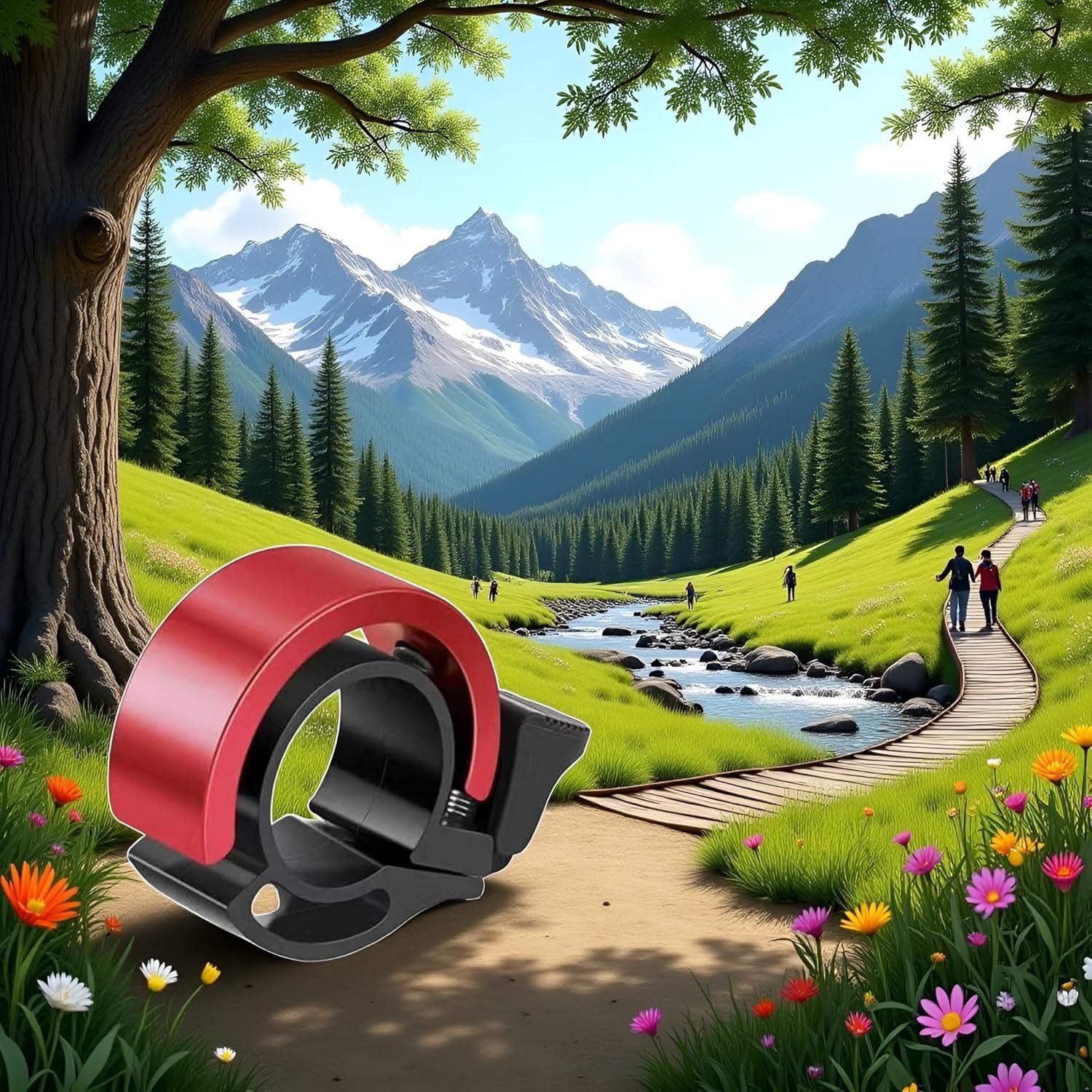 Bocina Invisible Jowxsx para Bicicleta de Montaña Roja