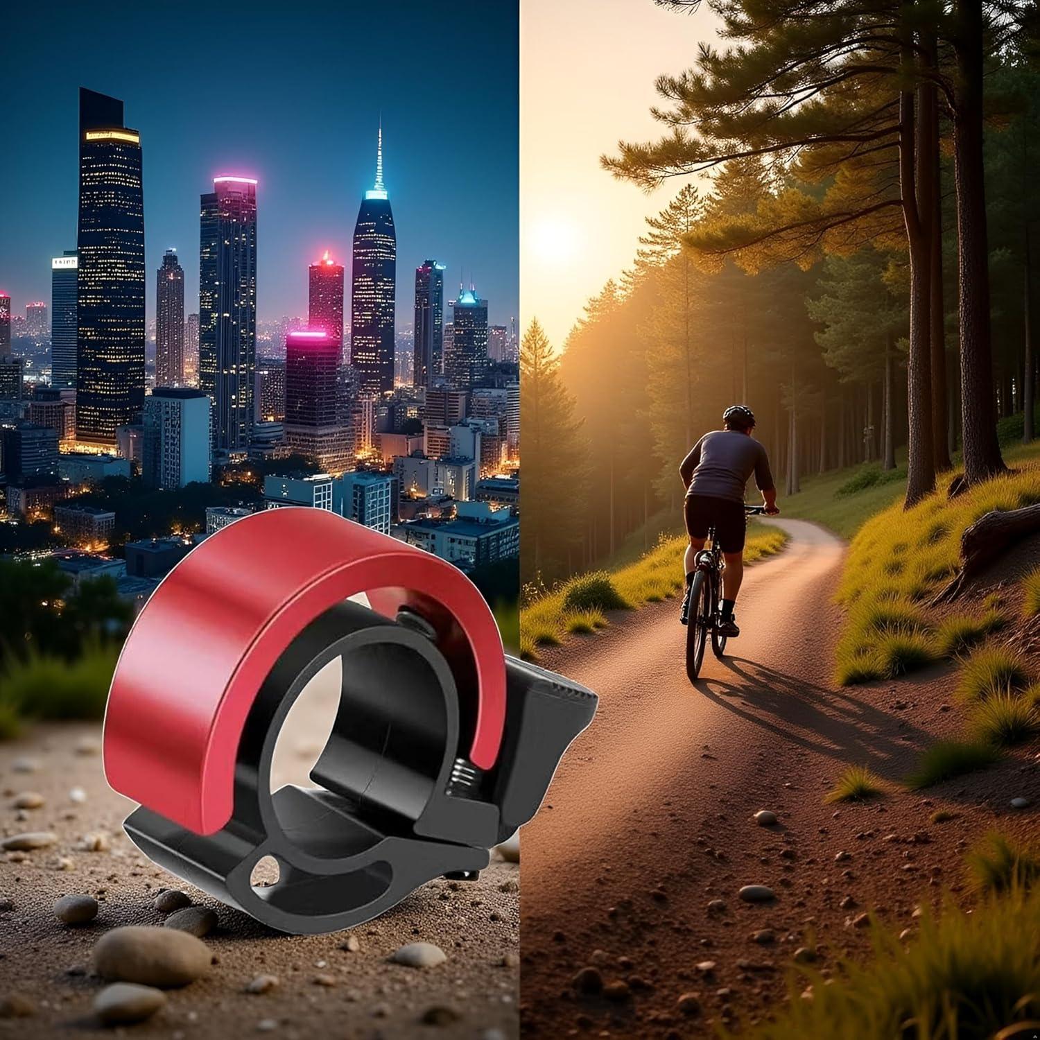 Bocina Invisible Jowxsx para Bicicleta de Montaña Roja