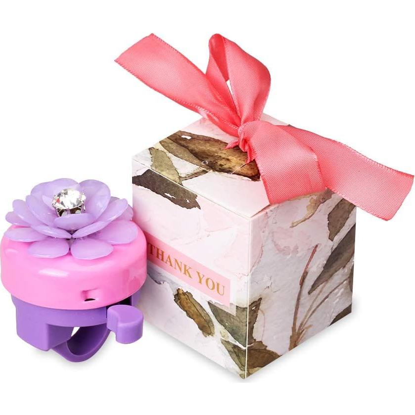 Timbre de Bicicleta Mini-Fábrica 3D Flor Morada Universal