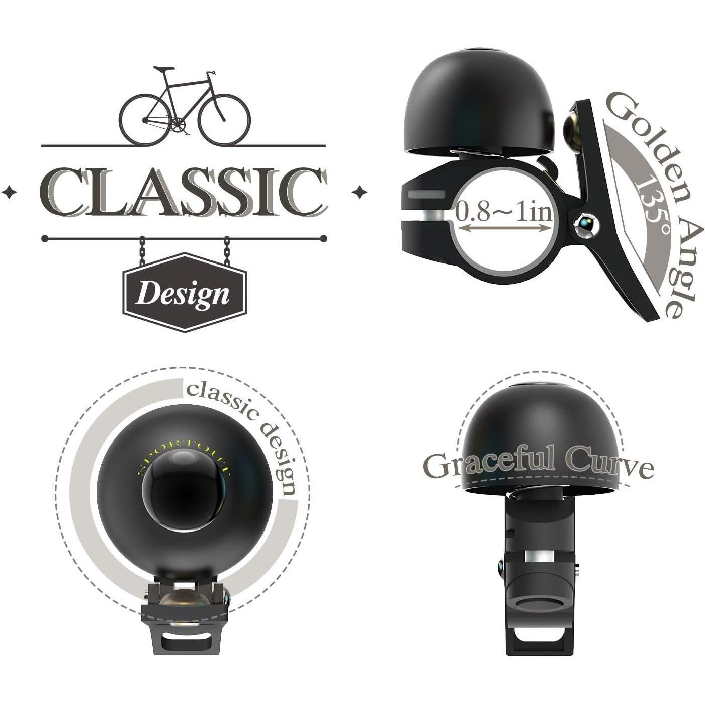 Campana de Bicicleta Sportout TB-SBB Cobre Antióxido 22.2-22.8mm