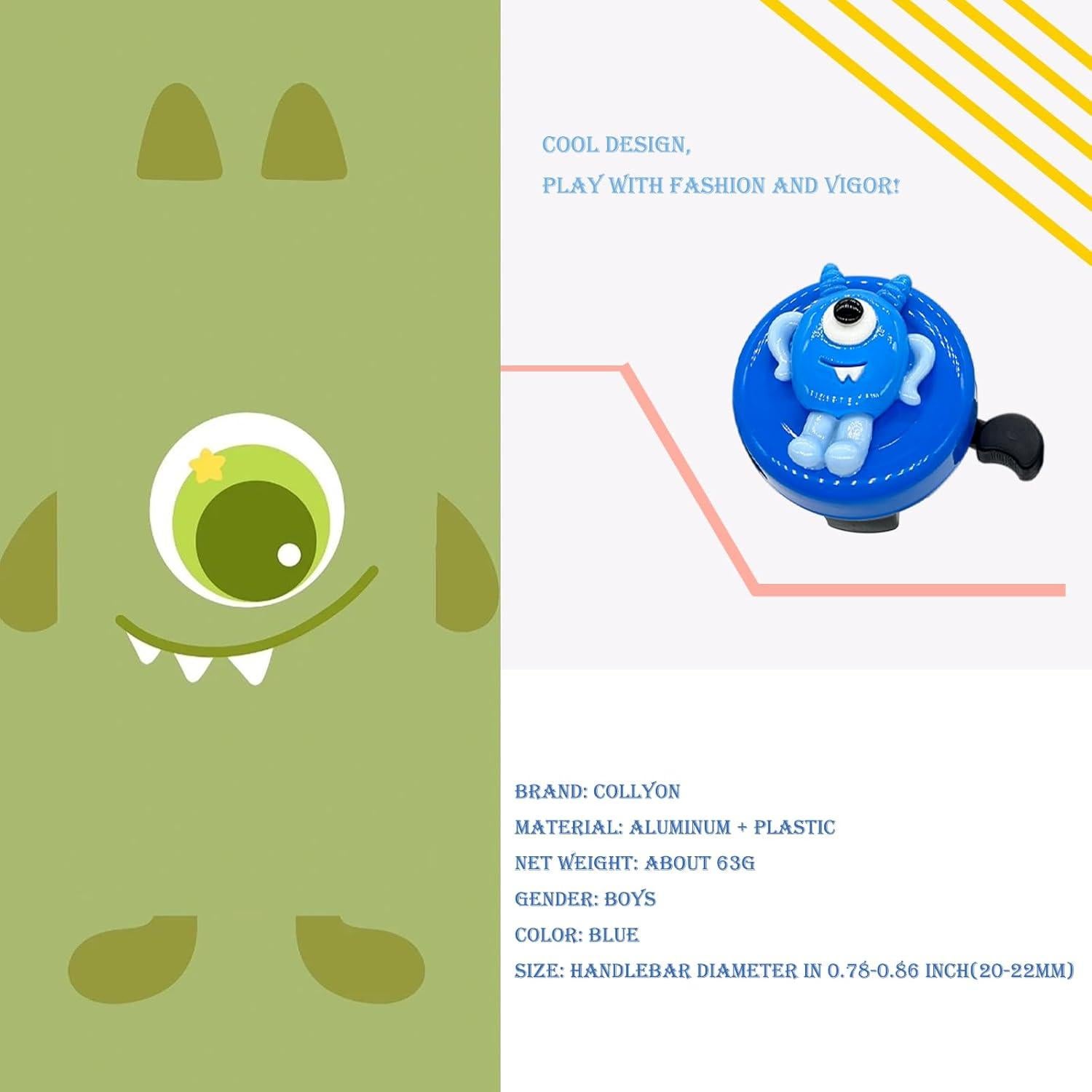 Campana de Bicicleta Infantil Collyon LSWXR Azul 20-22mm